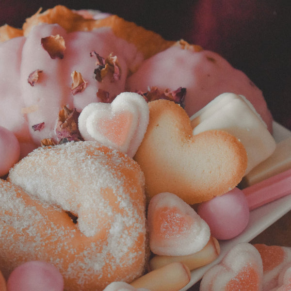The Pink Heart On Dessert Box