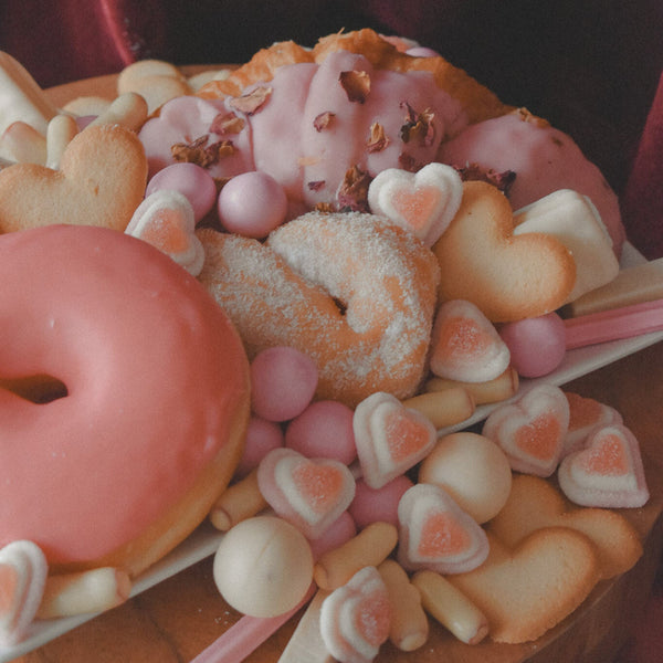 The Pink Heart On Dessert Box