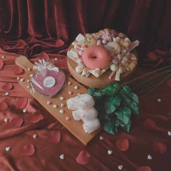 The Pink Heart On Dessert Box