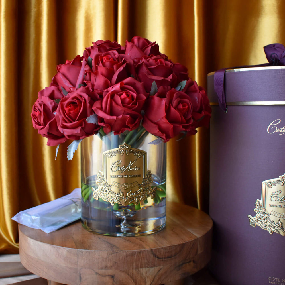 Luxury Grand Rose Bud Bouquet (Carmine Red)
