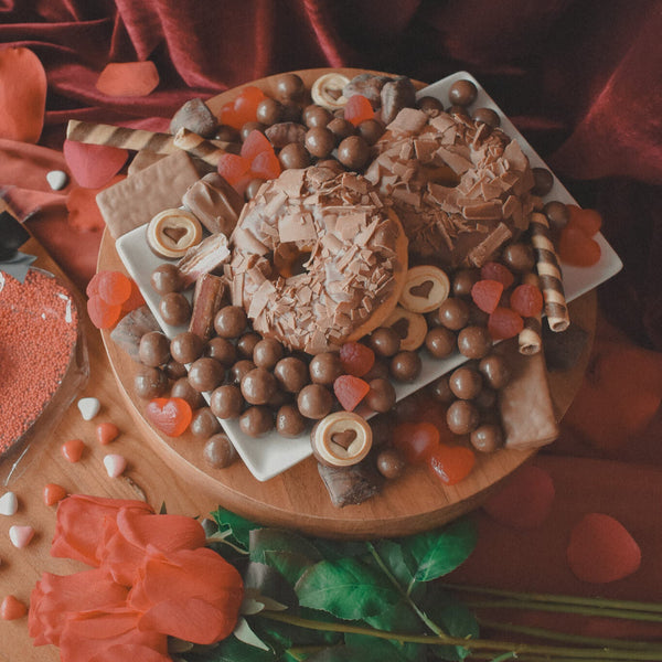 The Red Heart On Dessert Box