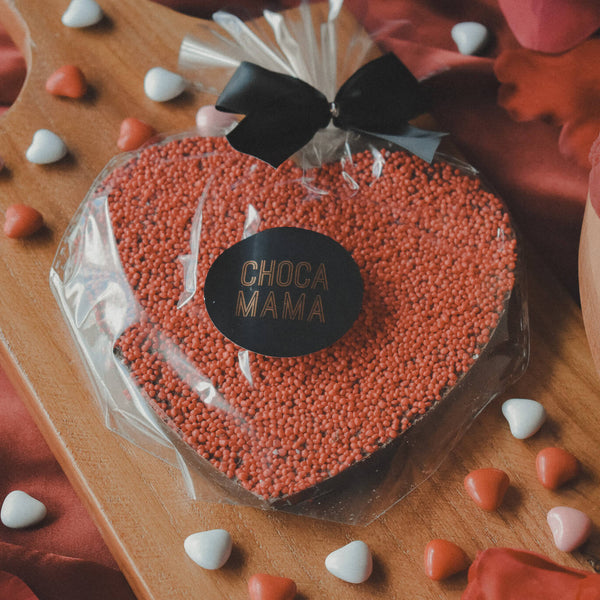 The Red Heart On Dessert Box
