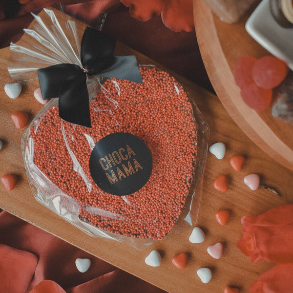 The Red Heart On Dessert Box