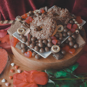 The Red Heart On Dessert Box