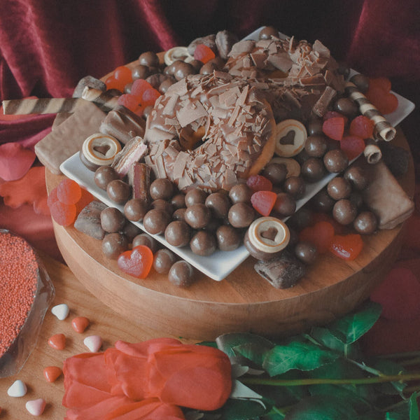 The Red Heart On Dessert Box